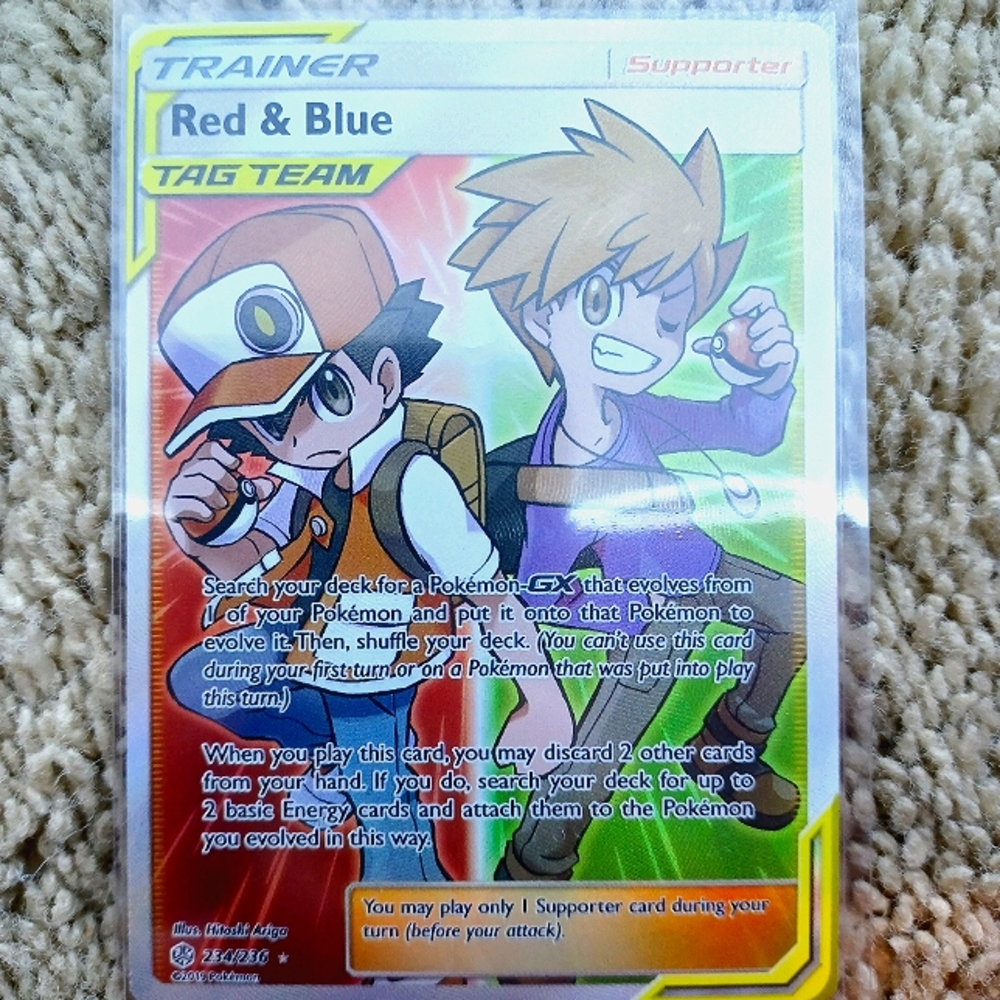Red & Blue #234 Pokemon Cosmic Eclipse